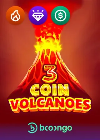 3 Coin Volcanoes online slot at Golden Goose Casino