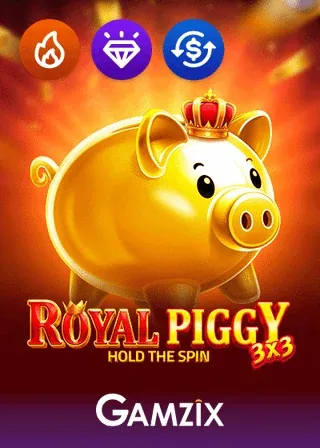 3x3 Royal Piggy Hold the Spin online slot at Golden Goose Casino