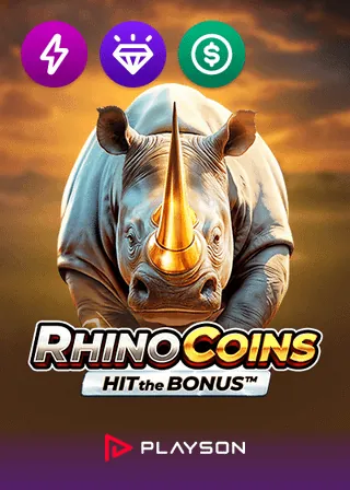 Rhino Coins Hit the Bonus online slot at Golden Goose Casino